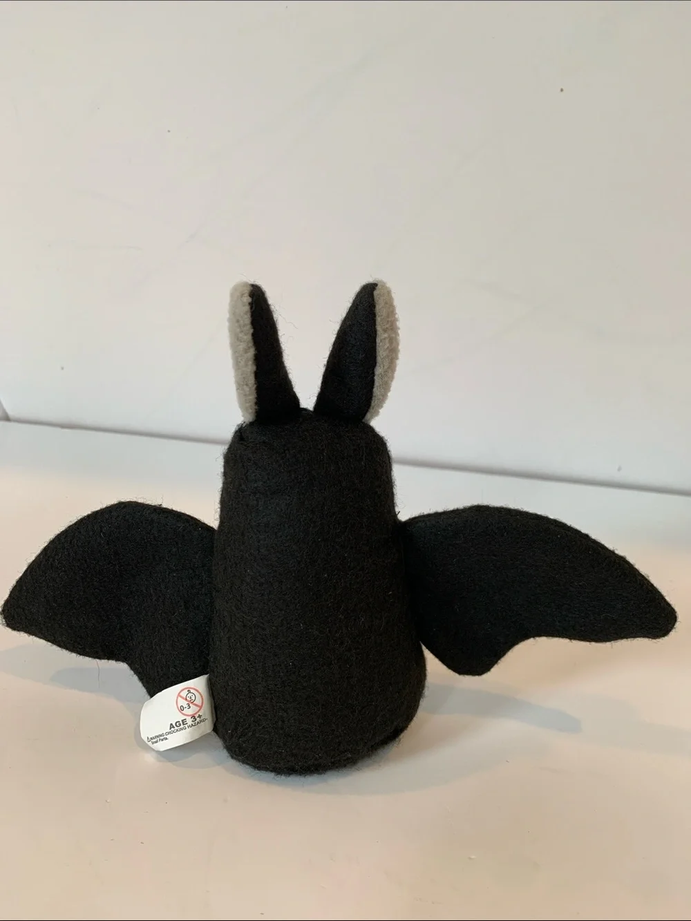 Target Black & White Felt Halloween Holiday 7” Bat Skeleton Plush Tabletop Decor